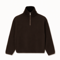 Polar-Fleece-Sweatshirt mit hohem Reißverschlusskragen