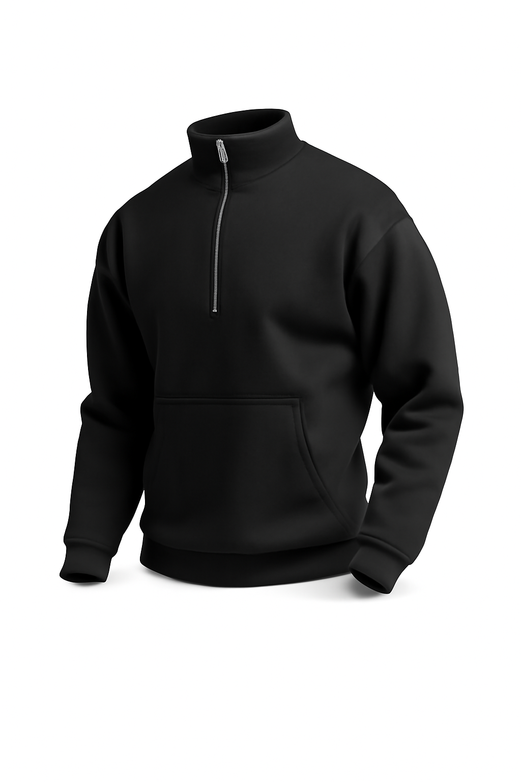 Pullover mit halbem Reißverschluss
