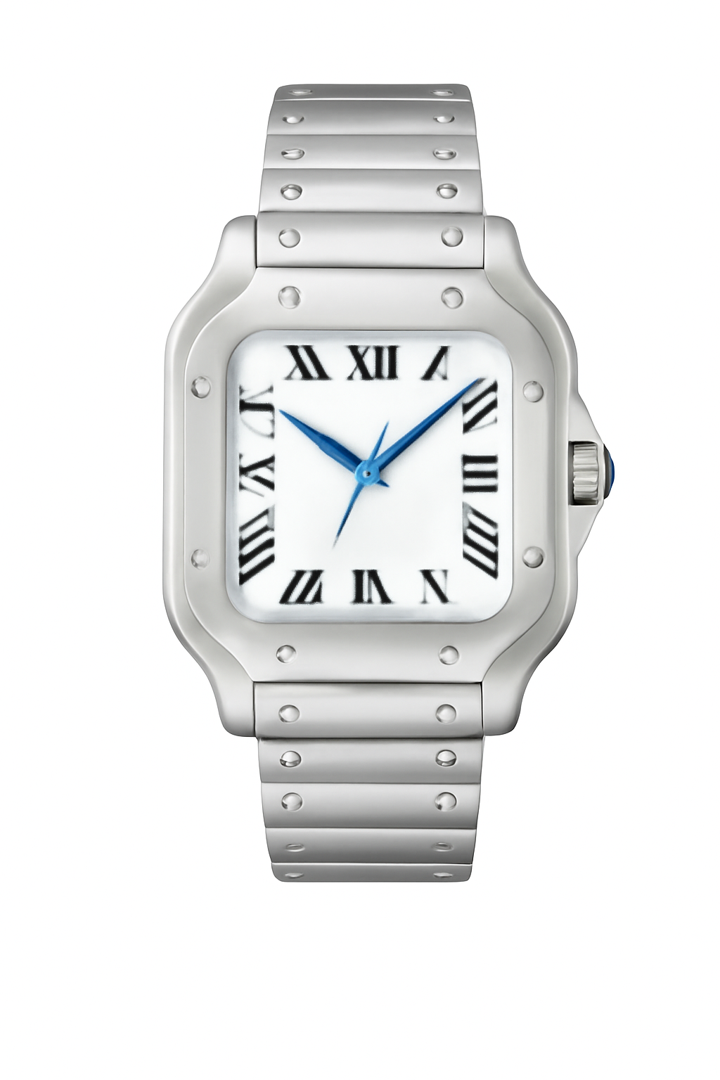 Silver Men's Watch with Classic Design