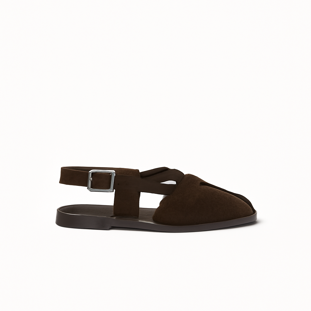 Black Leather Sandals