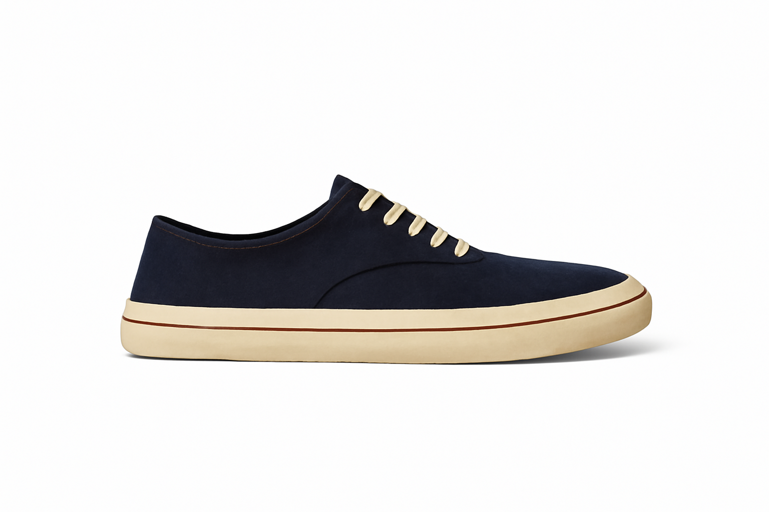 Navy Blue Canvas Sneakers