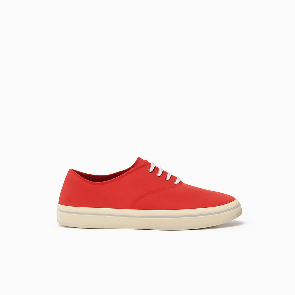 Bright Red Canvas Sneakers