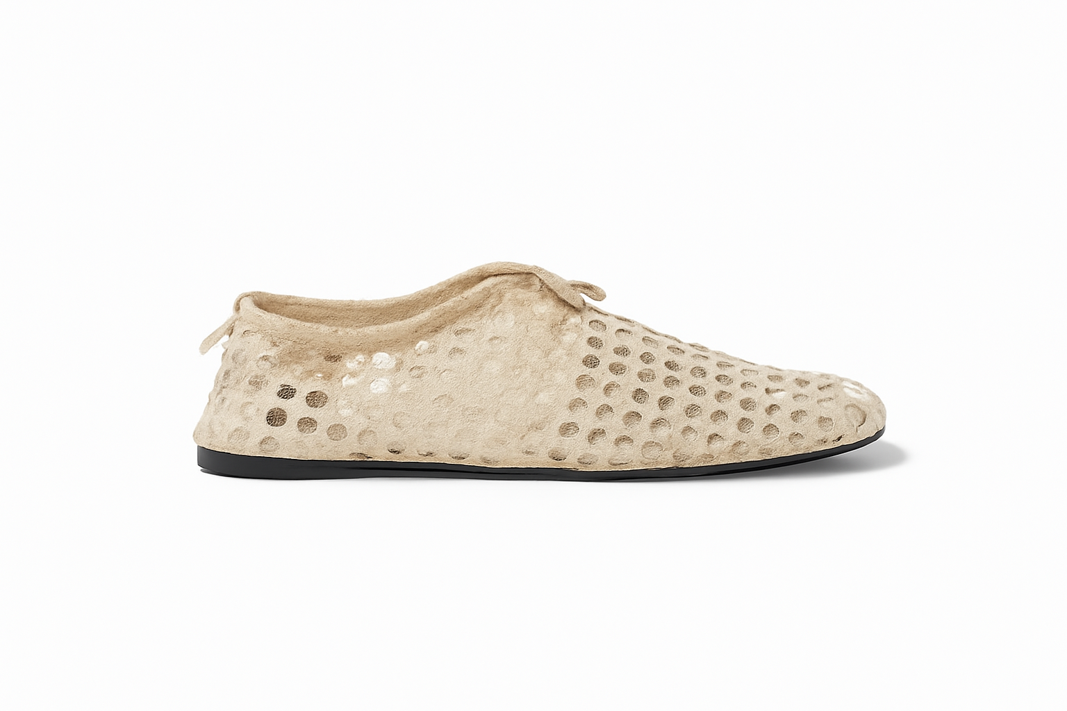 leichte Damen-Slipper in Hellbeige