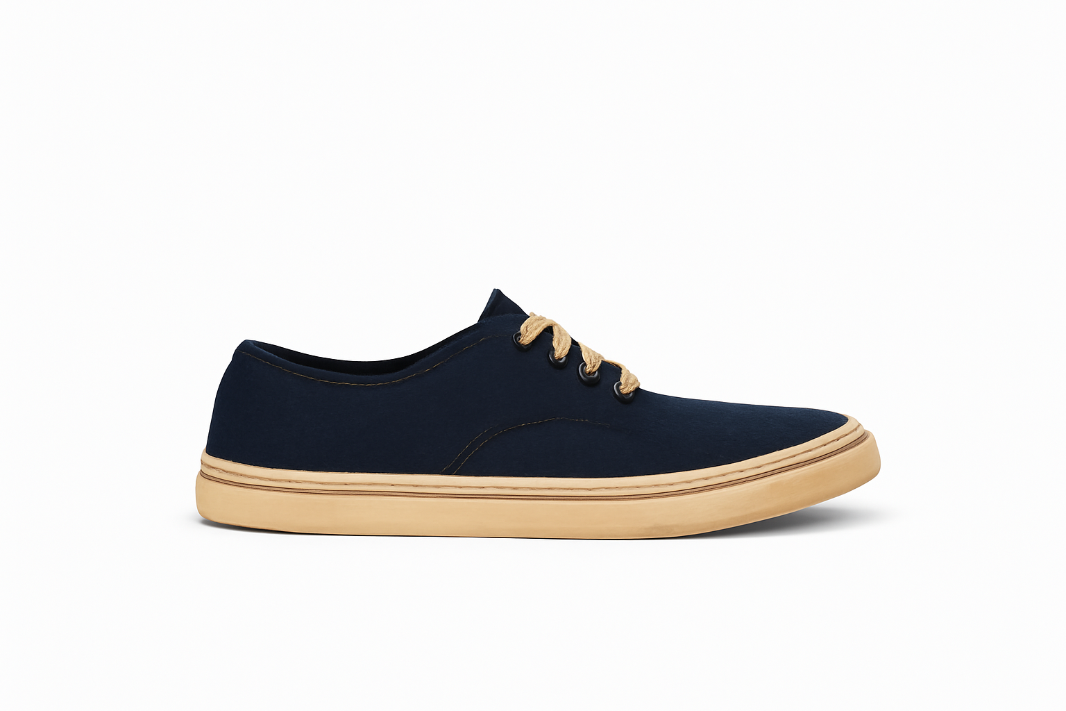 Navy Blue Canvas Sneakers