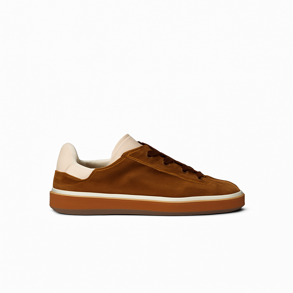 Brown Clay Canvas Sneakers