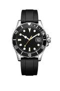 Quartz Sport Watch with Date Display in Silver
