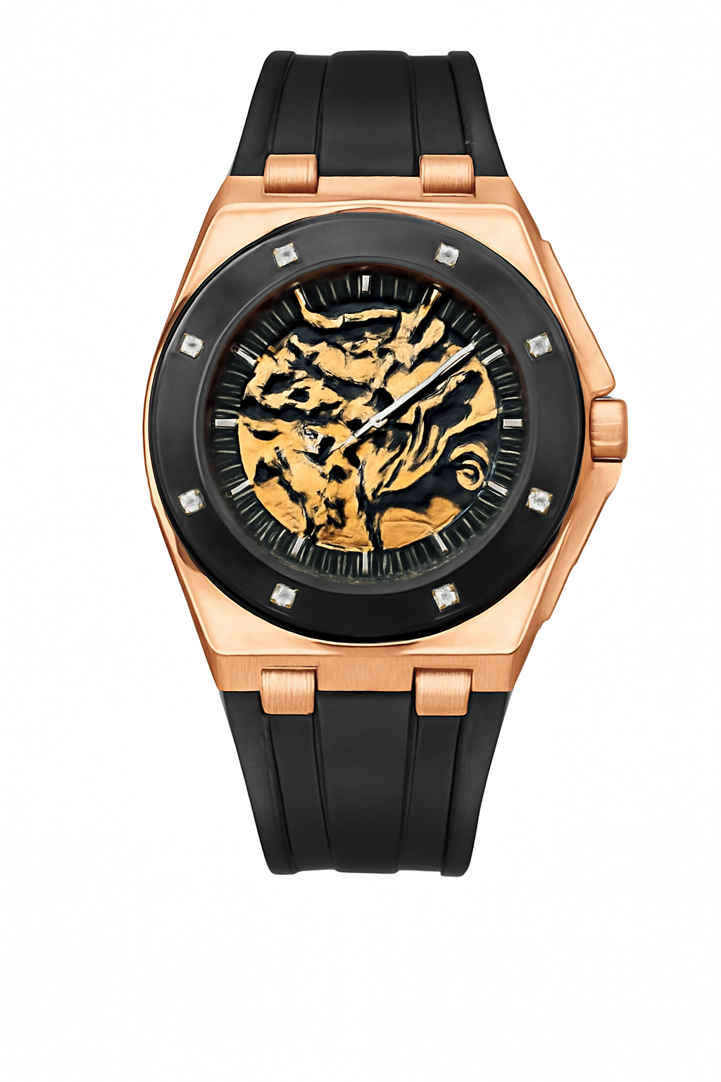 Armbanduhr mit Skelett-Design