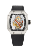 Armbanduhr mit Skelett-Mechanik Herren